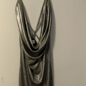 Classy Long silver dress